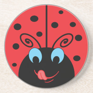 Porta-copos De Arenito Ladybug
