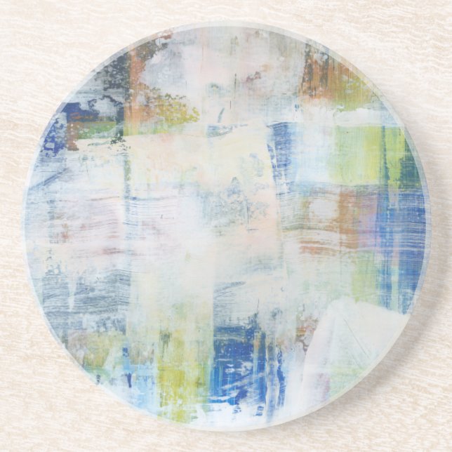 Porta-copos De Arenito Lave branca III (Frente)