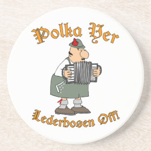 Porta-copos De Arenito Lederhosen do YER da polca fora!