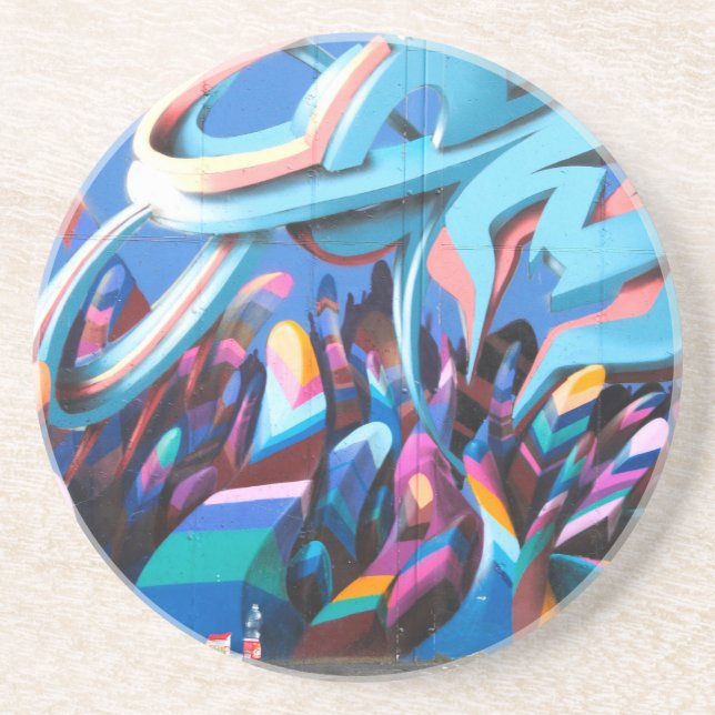 Porta-copos De Arenito Legal Grafite Wall (Frente)