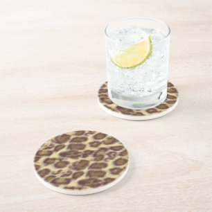 Porta-copos De Arenito Leopardo