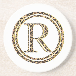 Porta-copos De Arenito Leopardo R