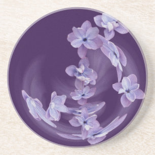 Porta-copos De Arenito Lilac em círculo