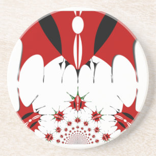 Porta-copos De Arenito Linda bandeira do Quênia.