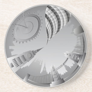 Porta-copos De Arenito Linha do horizonte de Londres