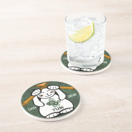 Porta-copos De Arenito Lucky Cat Maneki Neko Sushi