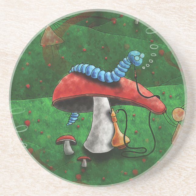 Porta-copos De Arenito Magic Mushroom (Frente)
