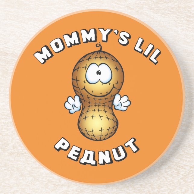 Porta-copos De Arenito Mamãe Lil Peanut (Frente)