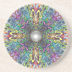 Porta-copos De Arenito Mandala