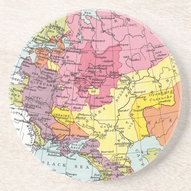 PORTA-COPOS DE ARENITO MAPA: EXPANSÃO DE RÚSSIA (Frente)