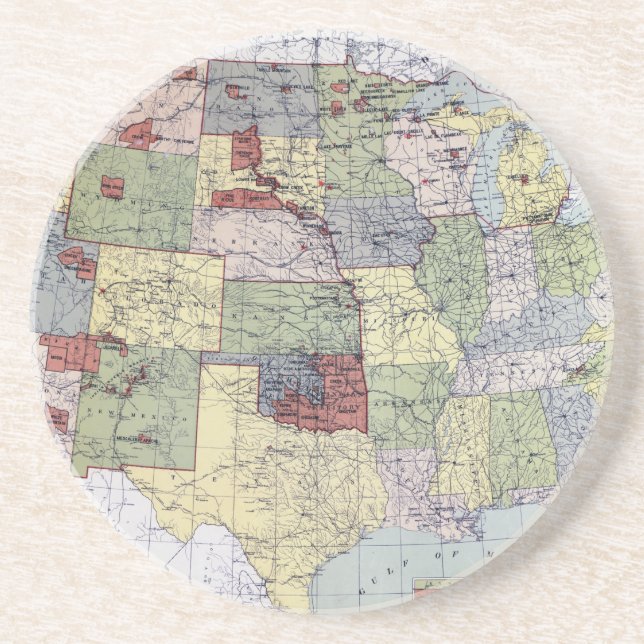 PORTA-COPOS DE ARENITO MAPA: RESERVAS, 1892 (Frente)