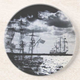 Porta-copos De Arenito Mares escuros