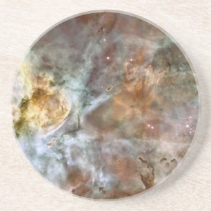 Porta-copos De Arenito Mármore Pastel na nebulosa de Carina