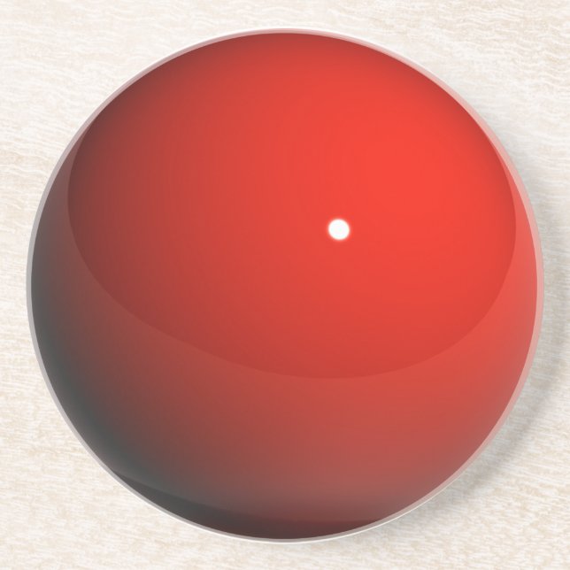 Porta-copos De Arenito Mármore vermelho (Frente)