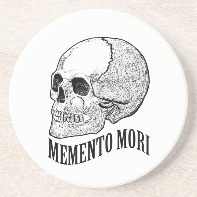 Porta-copos De Arenito Memento mori (Frente)