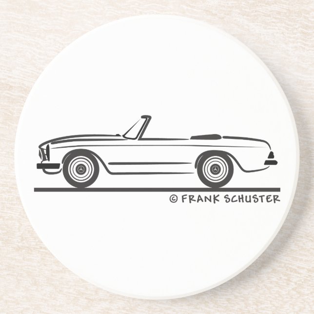 Porta-copos De Arenito Mercedes SL Pagode Pagoda Kabrio (Frente)