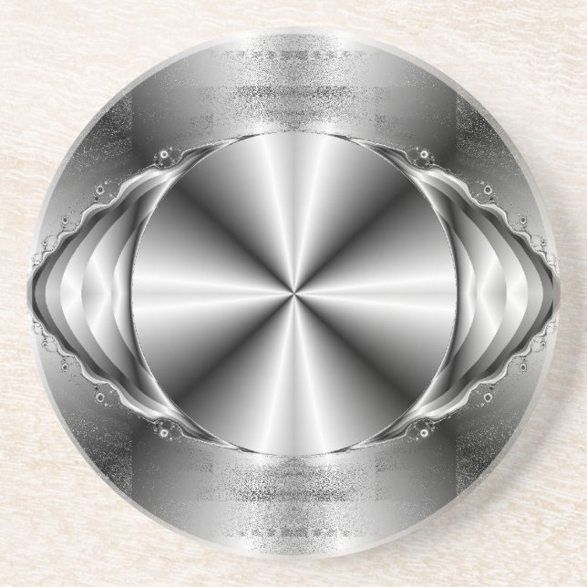 Porta-copos De Arenito Metálico (Frente)