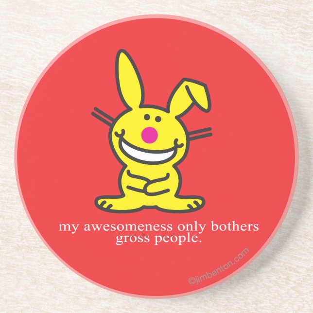 Porta-copos De Arenito Meu Awesomeness (Frente)