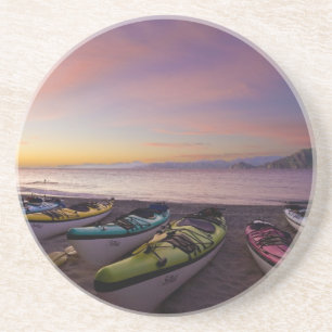 Porta-copos De Arenito México, Baja, Mar de Cortez. Kayaks de mar e