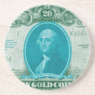 Porta-copos De Arenito Moeda Moderna V