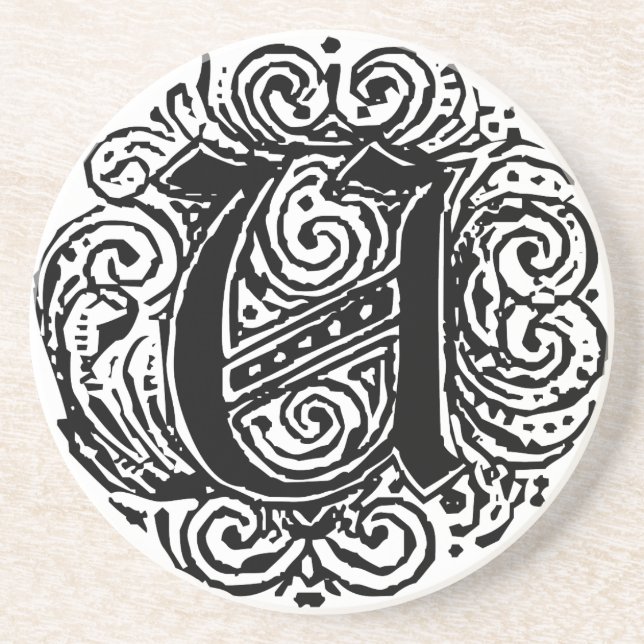 Porta-copos De Arenito Monarquia "U" (Frente)