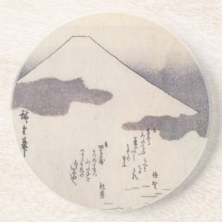 Porta-copos De Arenito Monte Fuji bonito em Japão, cerca dos 1800s