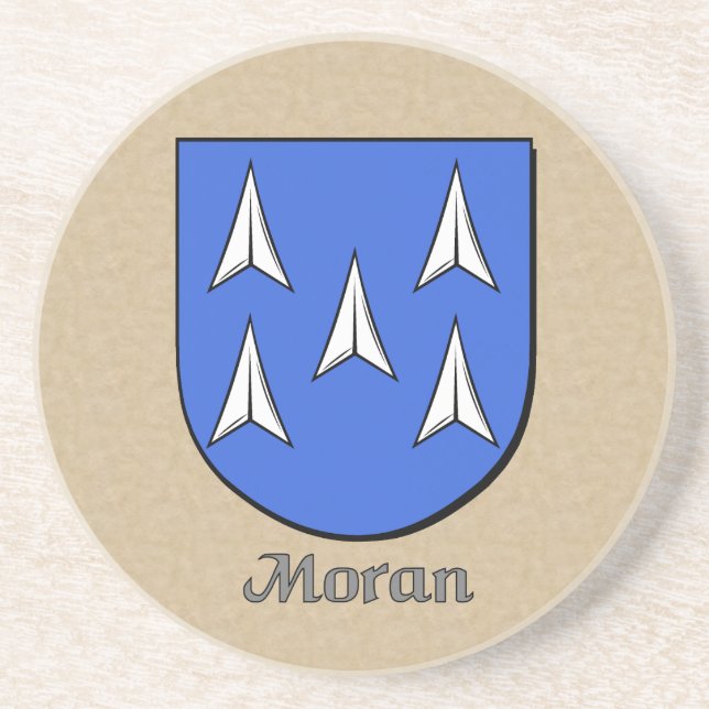 Porta-copos De Arenito Moran Heraldic Shield (Frente)