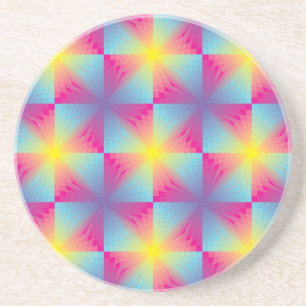 Porta-copos De Arenito Mosaico quadrado abstrato do vetor