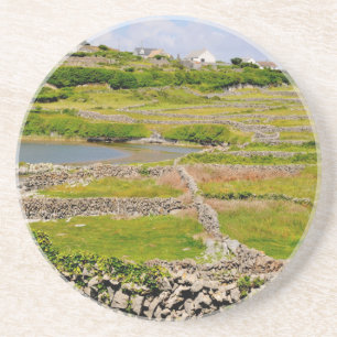 Porta-copos De Arenito Muros de Pedra da Irlanda