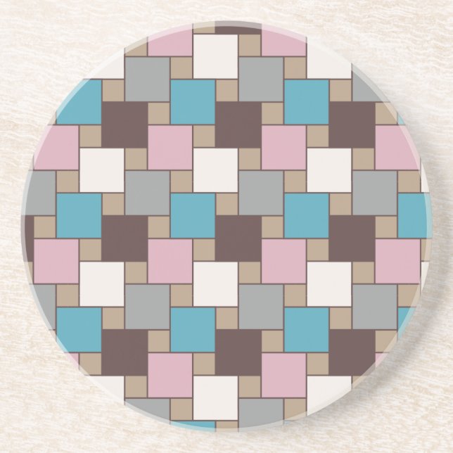 Porta-copos De Arenito Néctar Rosa Elegante (Frente)