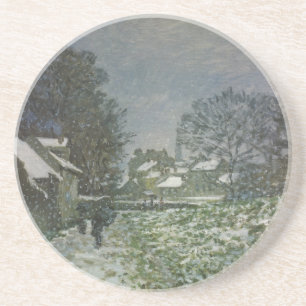 Porta-copos De Arenito Neve em Argenteuil por Claude Monet