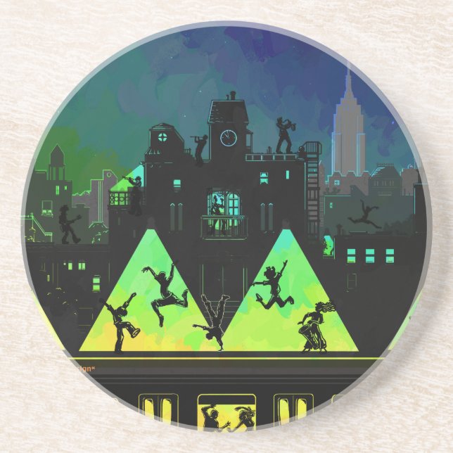 Porta-copos De Arenito New York Boogie Nights (Frente)