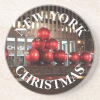 New York Christmas NYC Red Holiday Balls Sexta Ave