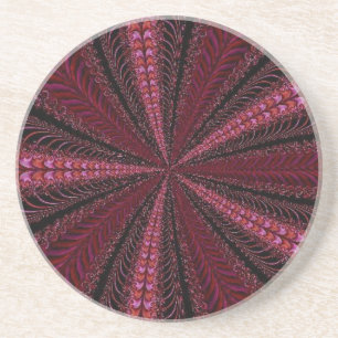 Porta-copos De Arenito Nunca Terminar Fita Vermelha