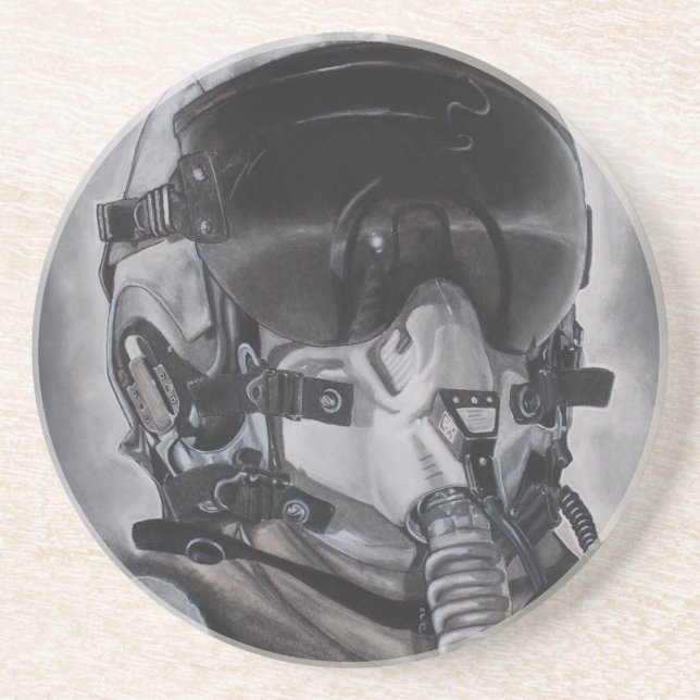 Porta-copos De Arenito O aviador (Frente)