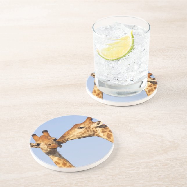 Porta-copos De Arenito O beijo (Lateral)