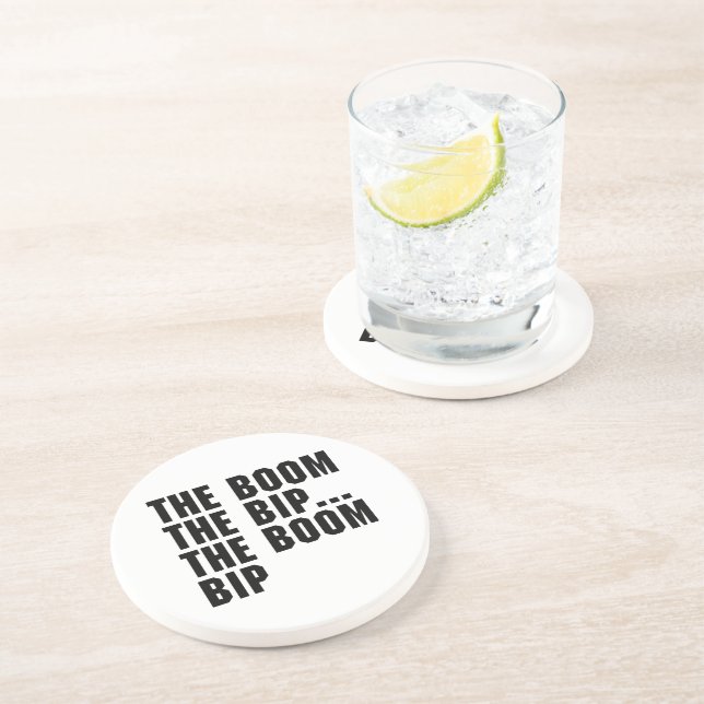 Porta-copos De Arenito O Bip do Boom (Lateral)