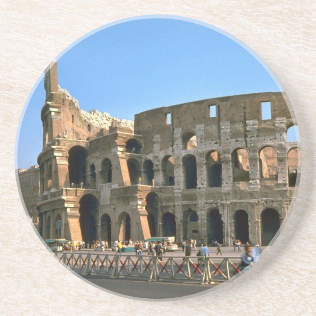 Porta-copos De Arenito O Colosseum em Roma (Frente)