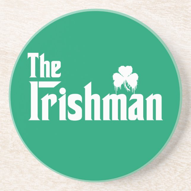 Porta-copos De Arenito O Irishman Coaster (Frente)