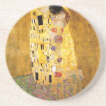 Porta-copos De Arenito O Kiss Gustav Klimt<br><div class="desc">Imperial obra-prima do pintor austríaco Gustav Klimt: A pintura de Beijo</div>