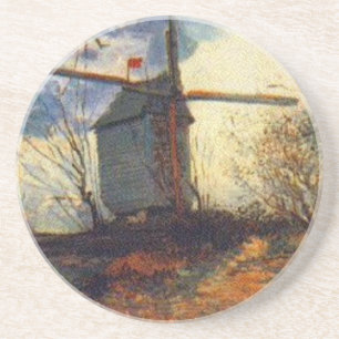 Porta-copos De Arenito O Moinho de la Galette Van Gogh