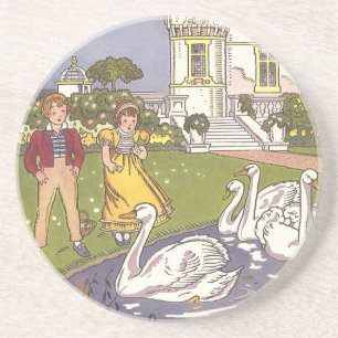 Porta-copos De Arenito O Patinho Feio, Conto de Fadas Clássico por Hauman