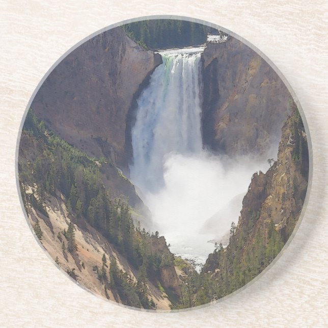 Porta-copos De Arenito O Poder Do Yellowstone (Frente)