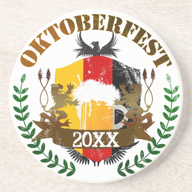 Porta-copos De Arenito Oktoberfest (Frente)