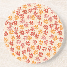 Porta-copos De Arenito Padrão de Folhas de outono