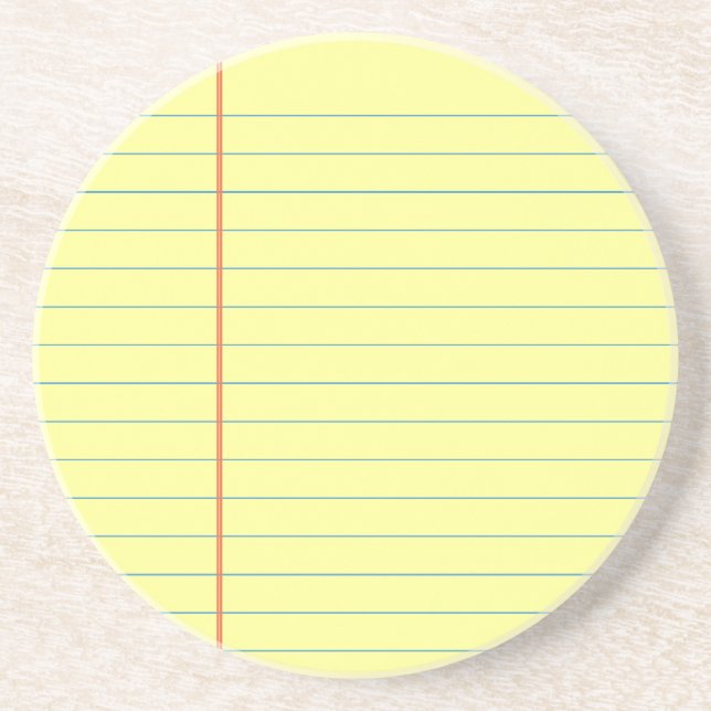 Porta-copos De Arenito Padrão de Pad Legal (Frente)