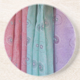 Porta-copos De Arenito Padronização de tecido colorido