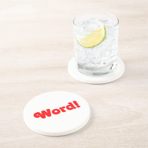 Porta-copos De Arenito Palavra!