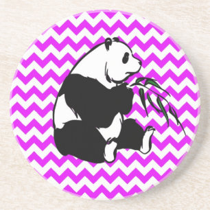 Porta-copos De Arenito Panada no Chevron Perfeitamente Rosa