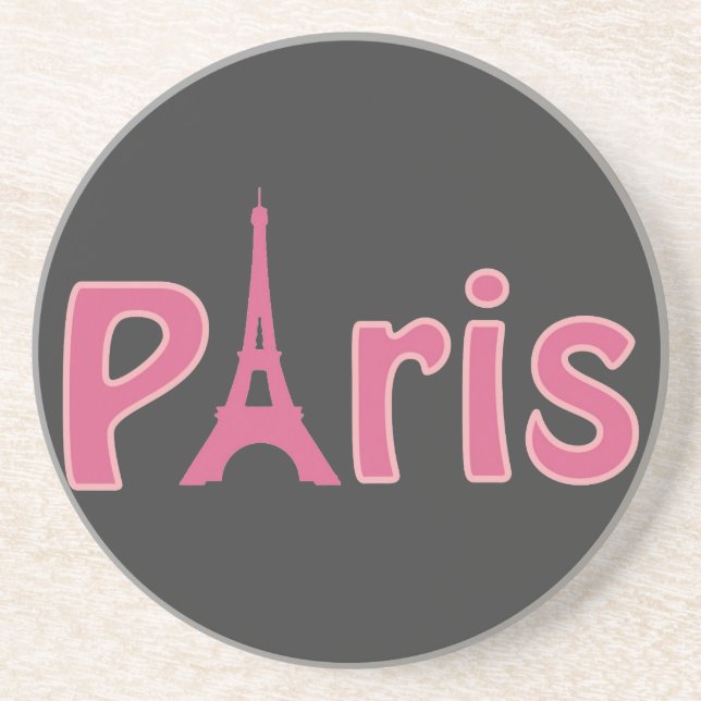 Porta-copos De Arenito Paris (Frente)